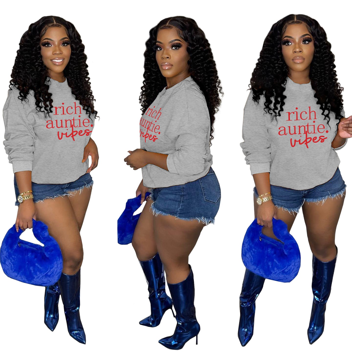 Cozy Fleece-Lined High Collar Casual Sweatshirt