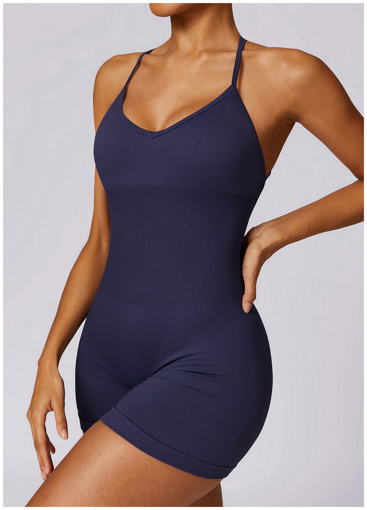 Seamless Hollow-Out Yoga Jumpsuit for Women