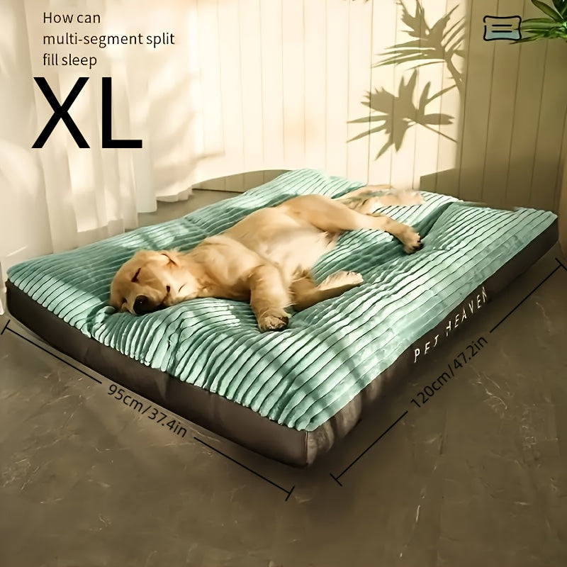 Striped Pet Mat, Pet Cushion Mat, Square Pet Bed, Extra Large Pet Bed, Detailed Size Chart Please See Size Chart, Suitable For Small Pets, Medium Pets, Large Pets, Extra Small Dogs, Extra Small Dogs