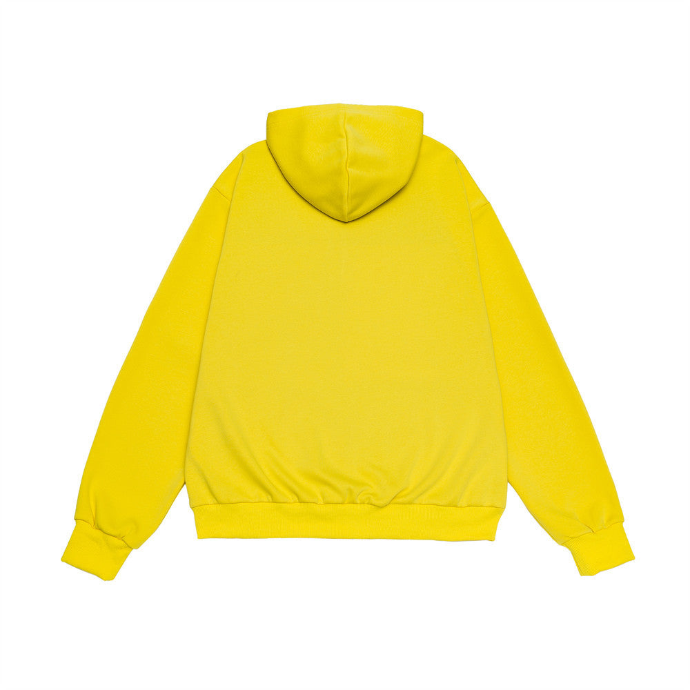 Men's Letter Embroidered Loose Hooded Sweatshirt