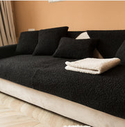 Thickened Lambswool Sofa Cushion Non-Slip Cover