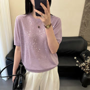 Summer High-end Korean-style Soft T-shirt Lightweight Top