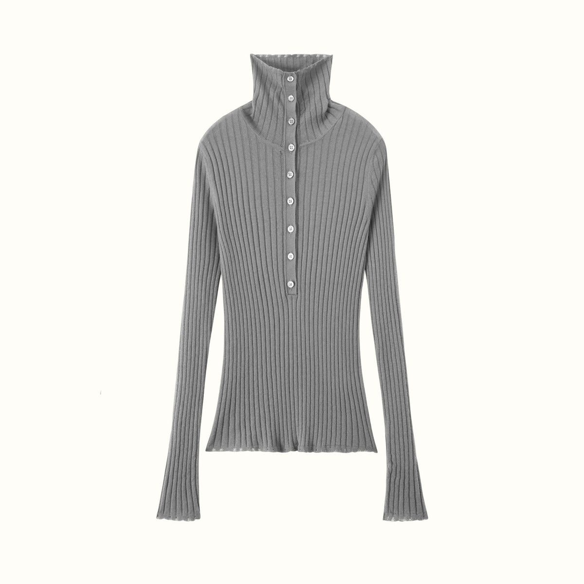 Ribbed Base-layer Sweater Chunky Turtleneck Wool Knit Pullover Underlayer Sweater Womens Slim-fit