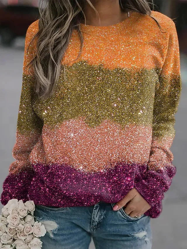 Women's Letter Print Loose Casual Sweatshirt