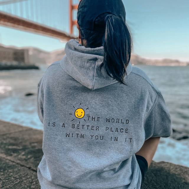 Unisex Casual Printed Long-Sleeve Loose Pullover Hoodie