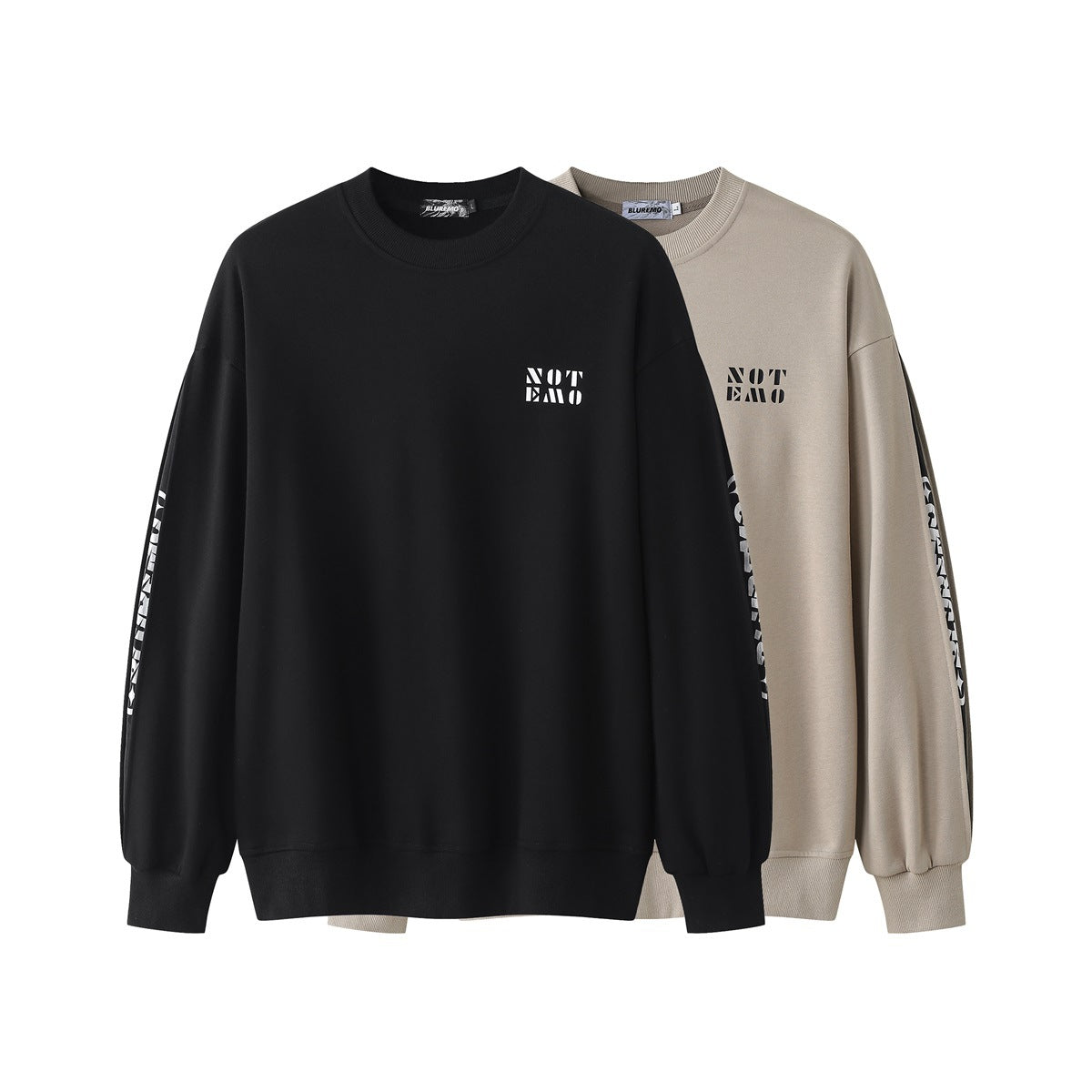 Contrast Letter Print Crew Neck Sweatshirt