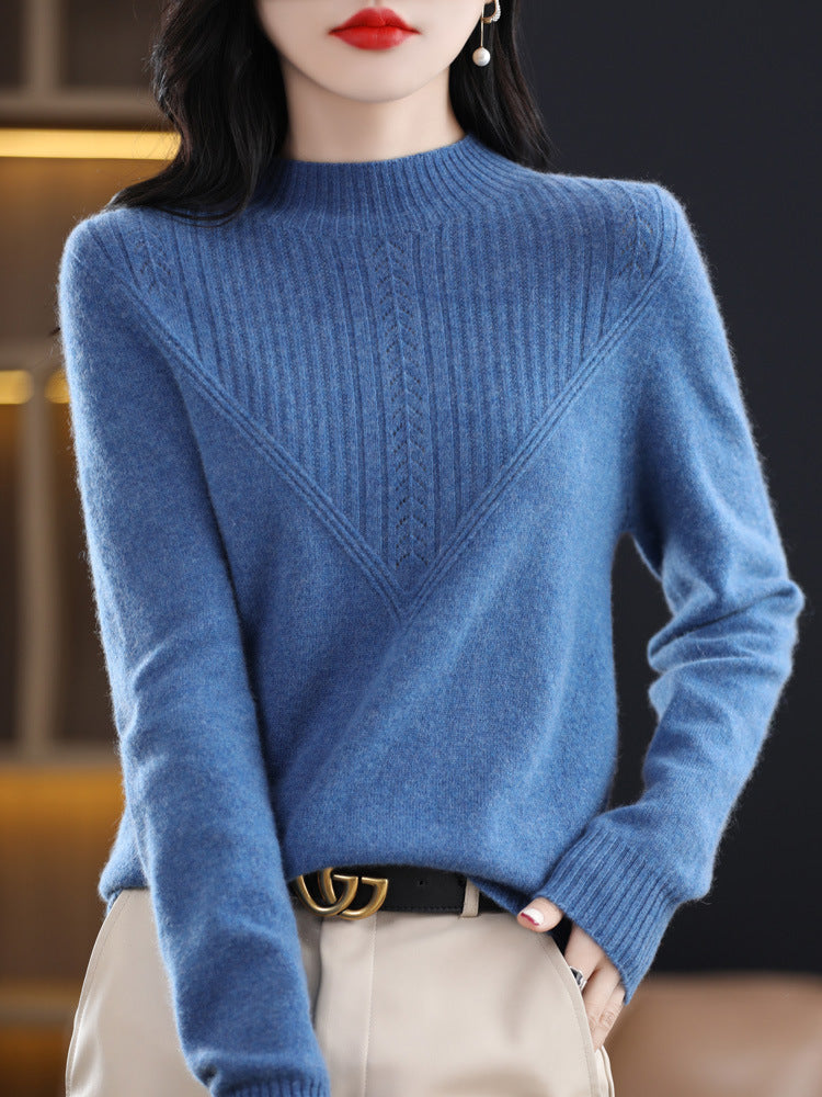 Fall and Winter Outer Wear Lazy and Versatile Knitted Bottoming Sweater