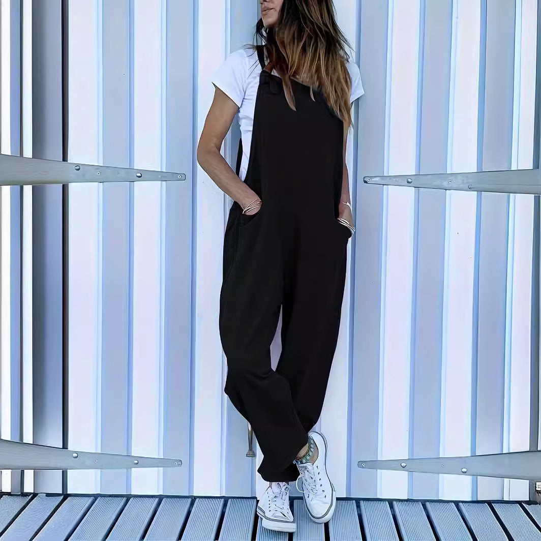Women's Casual Sleeveless Workwear Camisole Jumpsuit