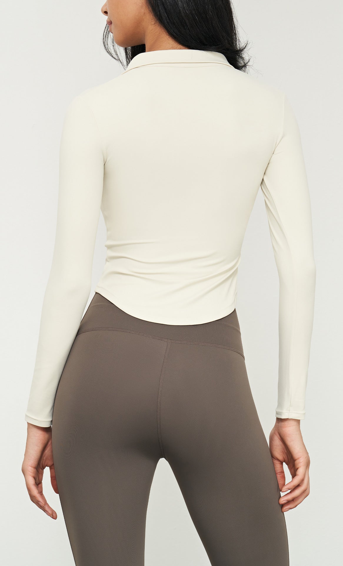Women's Waist-Tight Stand Collar Yoga Jacket
