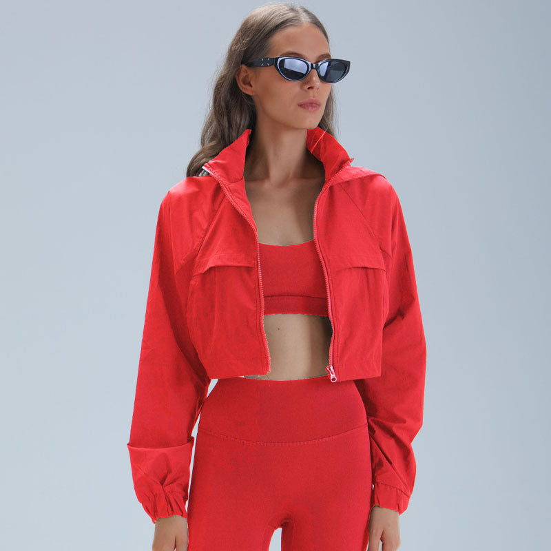 Slim-Fit Outdoor Running Jacket – Breathable, Quick-Dry, Lightweight