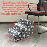 3-Size Adjustable Non-Slip Foam Dog Stairs & Pet Steps With Washable Removable Cover - Soft Indoor Ramp For Senior, Arthritis, Injured Dogs & Cats, Bed, Sofa, Car Access - Small To Medium Dog Climb...