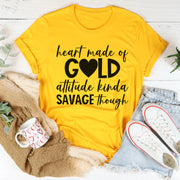 Bright Yellow Geometric Pattern Short-Sleeve Shirt – Loose Fit