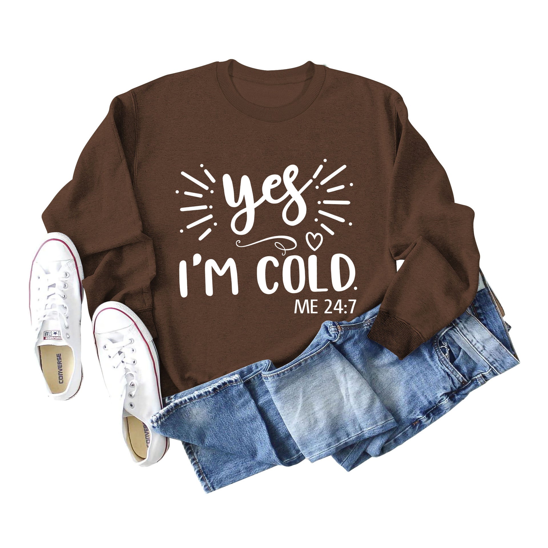 Plus-Size Long-Sleeve Casual Pullover Sweater