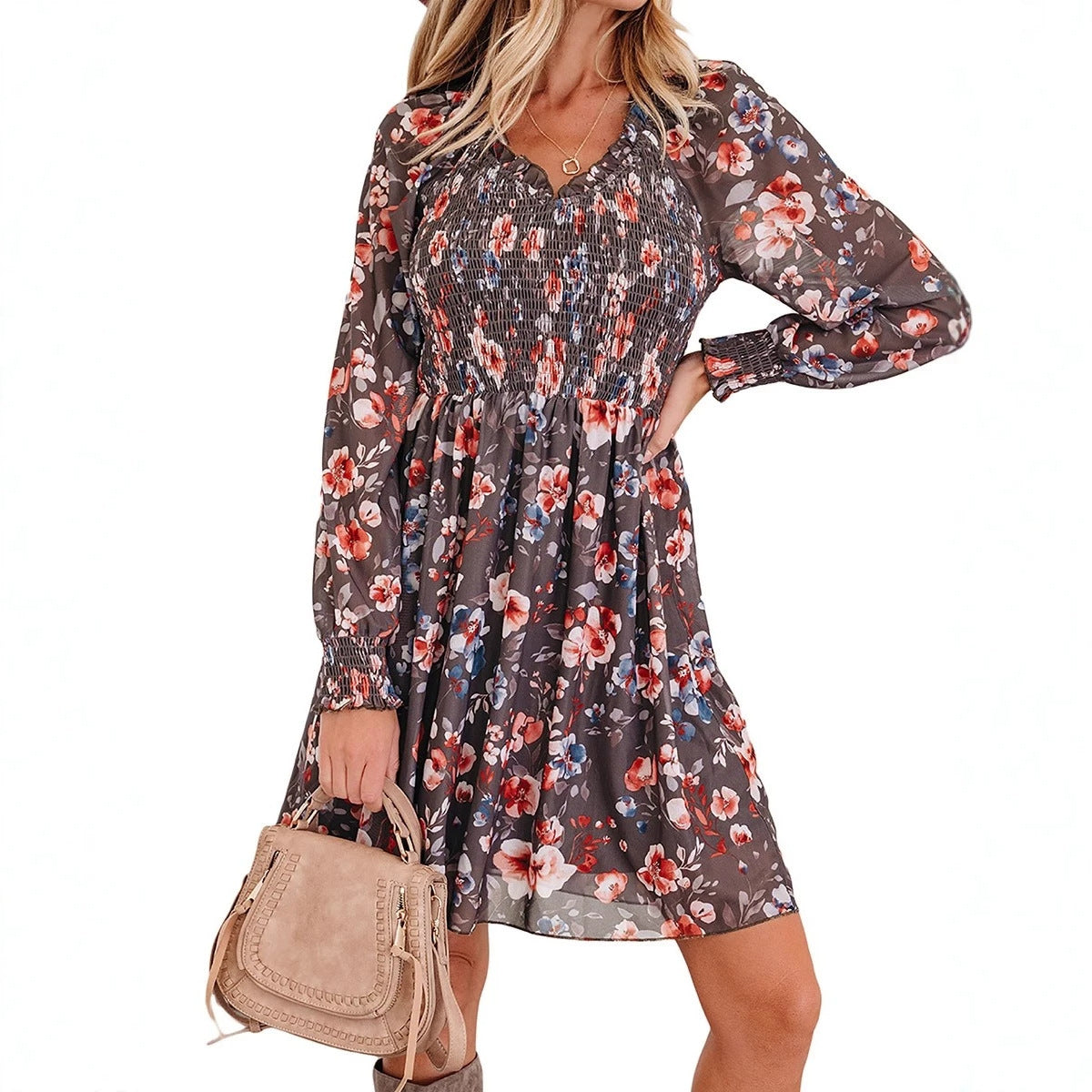 Chic Floral High-Waist Skirt for Women