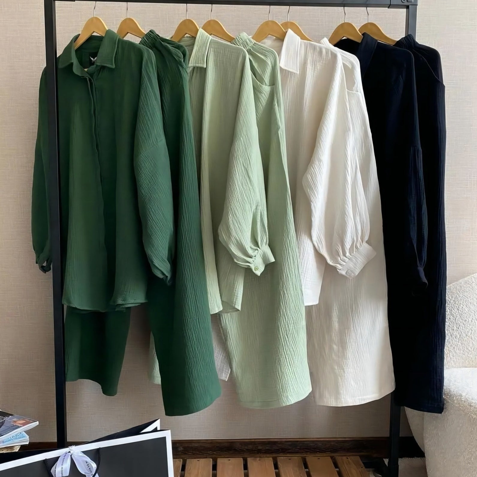Winter Lapel Shirt Button-up Top With Elastic Waist