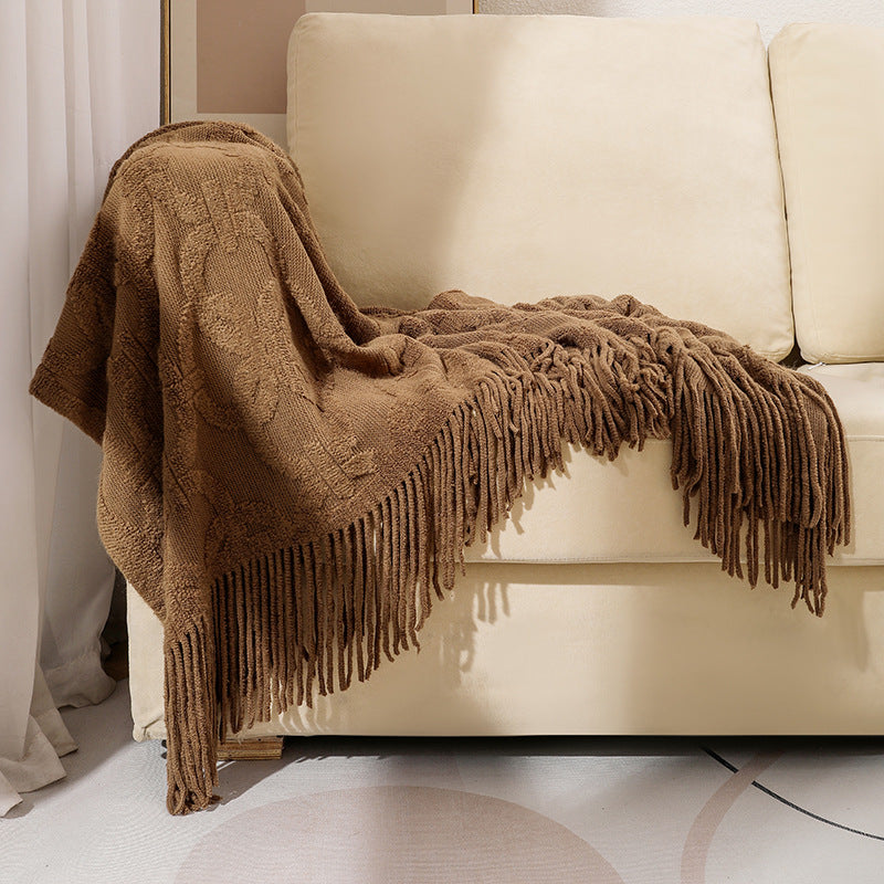 Office Nap Jacquard Terry Blanket