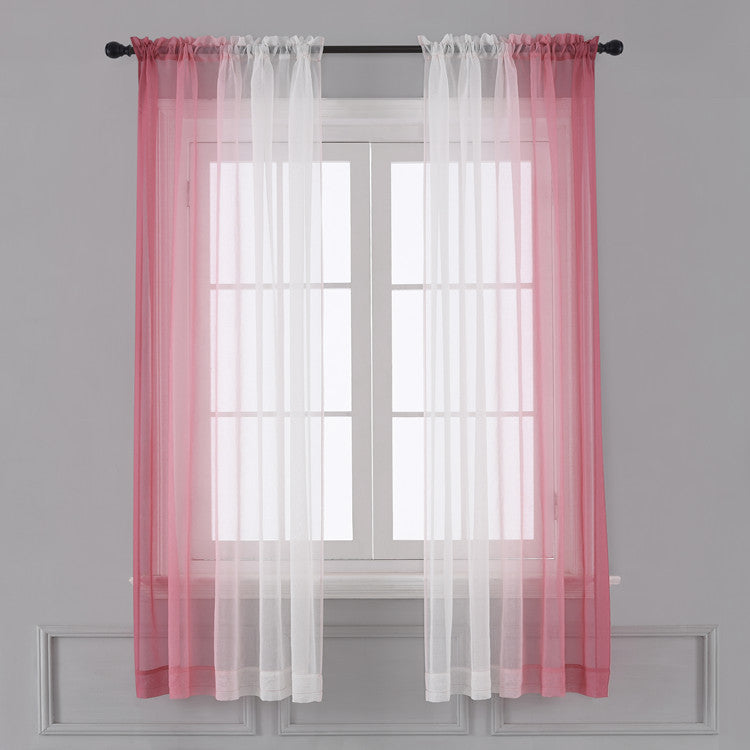 Left and Right Gradient Color Curtain Window Screen Finished Product