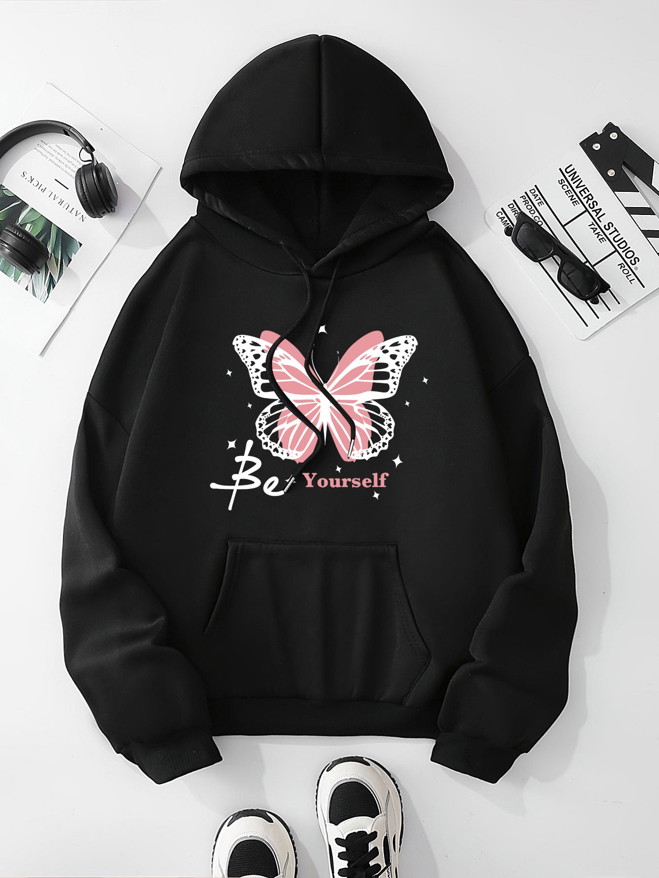 Butterfly Be Yourself Women's Graphic Hoodie