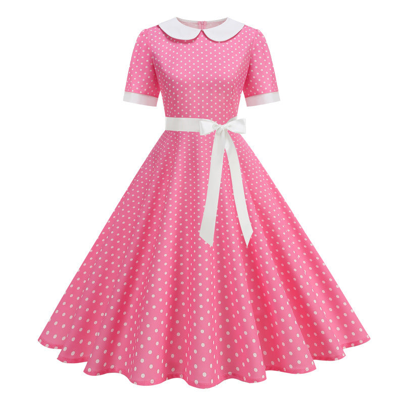 Women's Retro Hepburn-style Swing Dress
