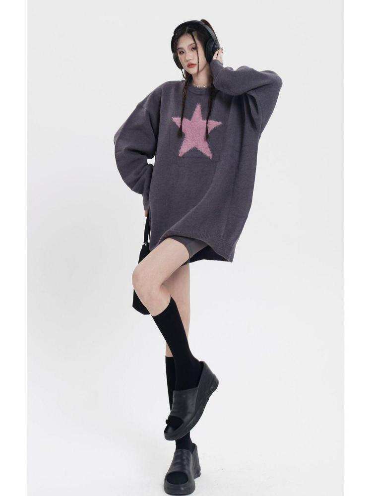 Cozy Winter Straight Tube Knit Sweater for Women