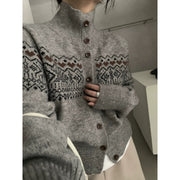 Fair Isle Knitted Long-sleeve Sweater