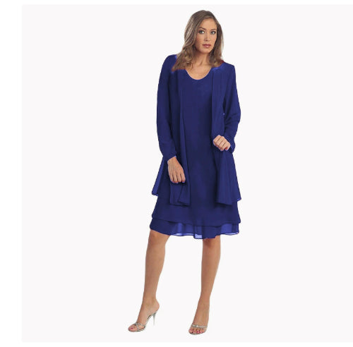 Elegant Plus-Size Solid Tank Dress for Women