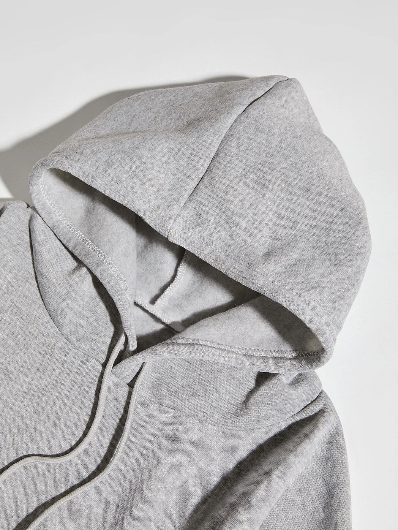 Women's Casual Letter Print Drawstring Hoodie