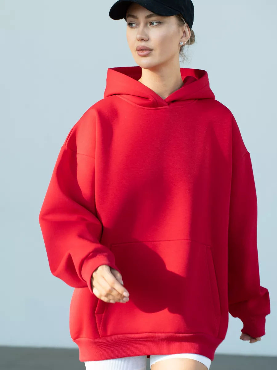 Women's Cozy Long-Sleeve Hooded Sweatshirt