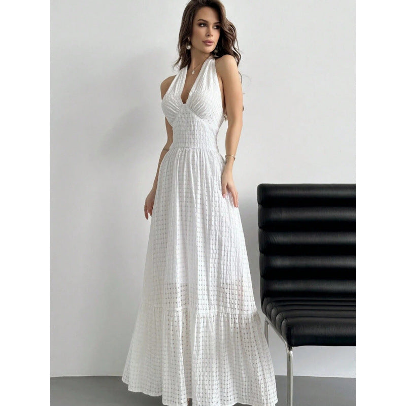 Womens Summer New Elegant Slim-fit Dress