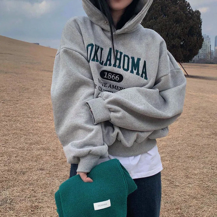 Cozy Embroidered Velvet Padded Pullover Sweater