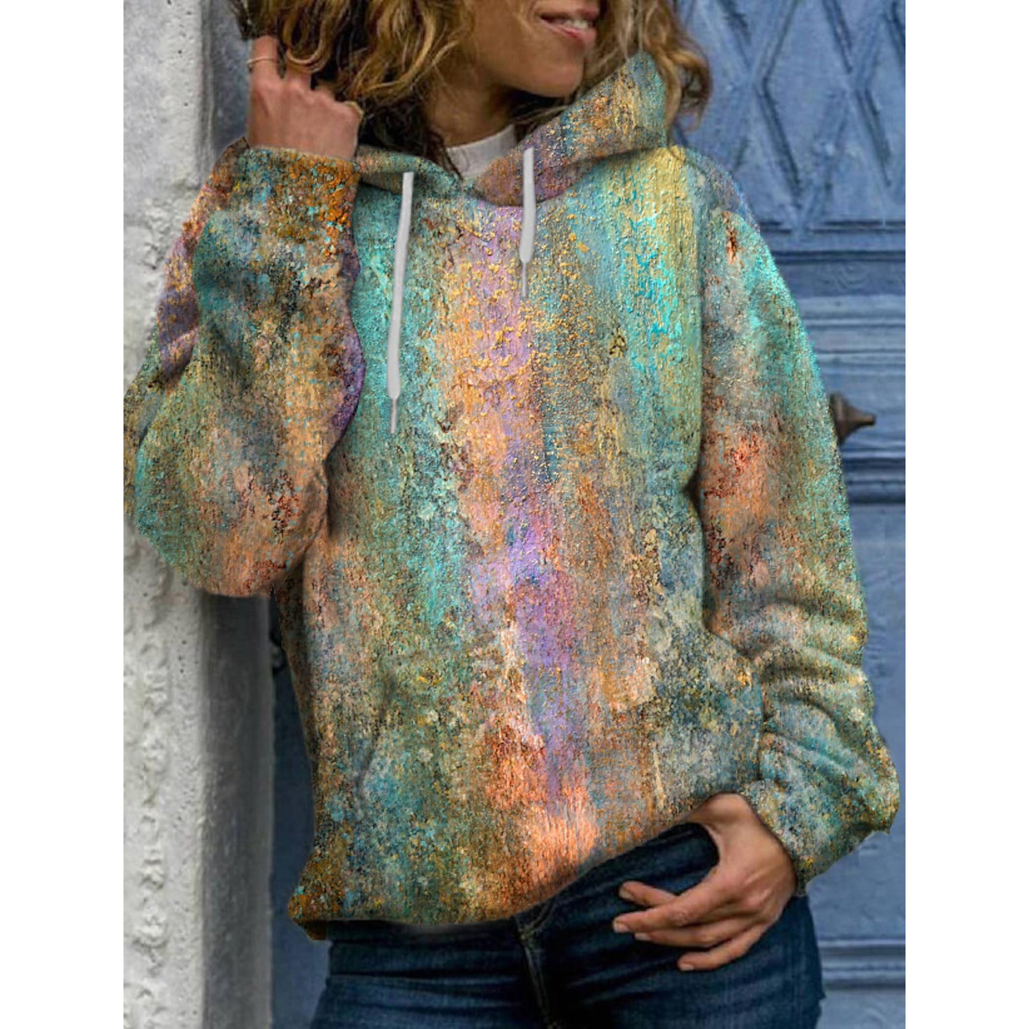 Women's 3D Digital Print Graphic Sweatshirt Casual Top