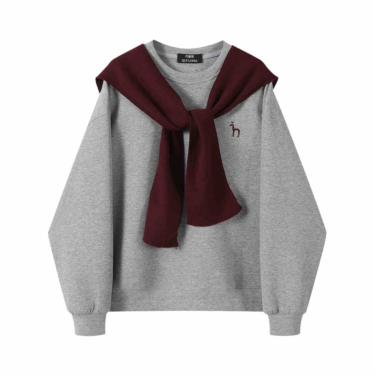 Cozy Round Neck Loose Women's Sweatshirt