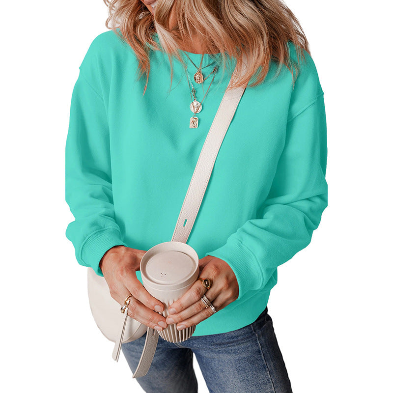 Women's Minimalist Solid Pullover Casual Sweater