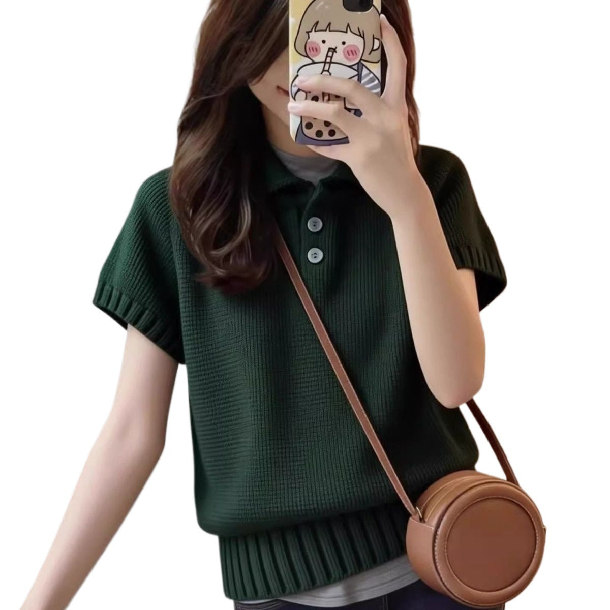 Short Sleeve Shirt Women's Summer New Collar Loose Hundred