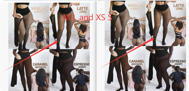 Winter Warm Translucent Fleece-Lined Shaping Leggings