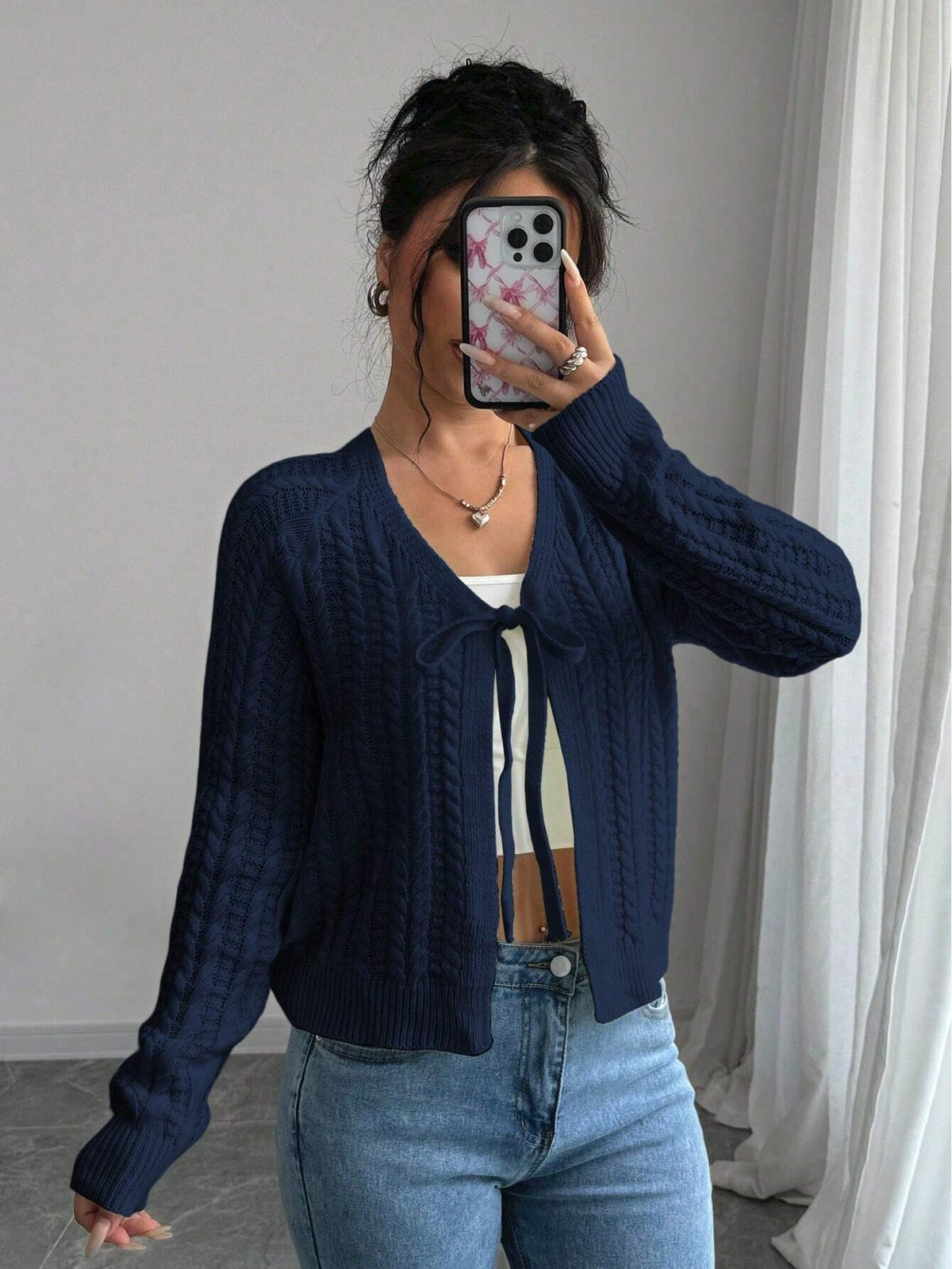 Long Sleeved Knitted Sweater for Women