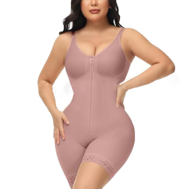 Seamless Body Shaping Corset Leotard with Hip Lift