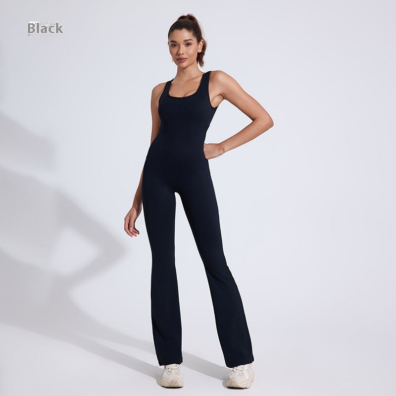 Nude-Feel One-Piece Yoga Romper & Hip Lift Jumpsuit
