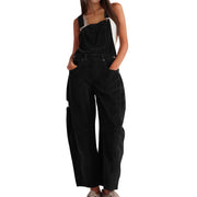 Chic Casual Loose Fit Women's Bib Jumpsuit