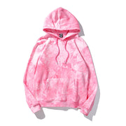 Dark Gradient Tie-Dye Oversized Streetwear Hoodie