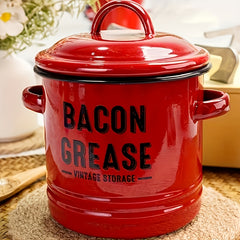 Kitchen oil and grease pouring spout with storage container