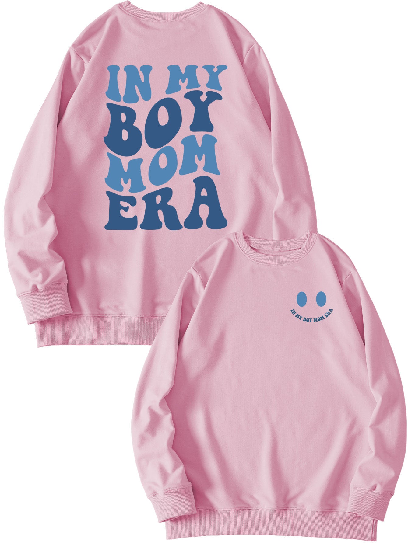 Cozy Double-Sided Printed Long-Sleeve Pullover Sweatshirt