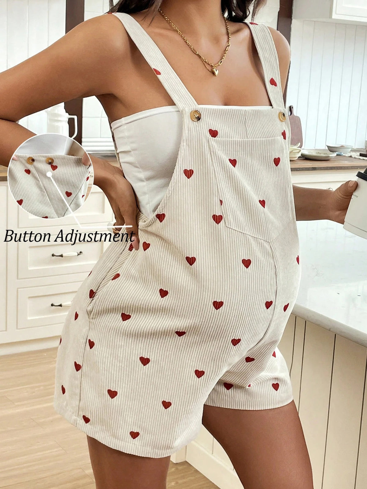 New Style Casual Printed Maternity Jumpsuit