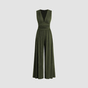 European And American New Sleeveless Knitted Jumpsuit