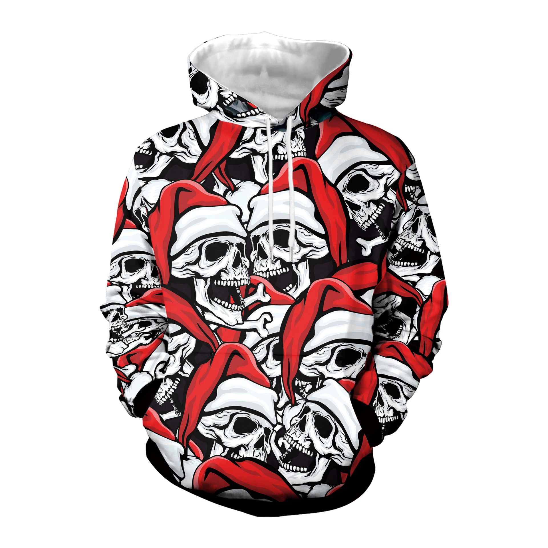 Spooky Digital Print Halloween Couple Hoodie
