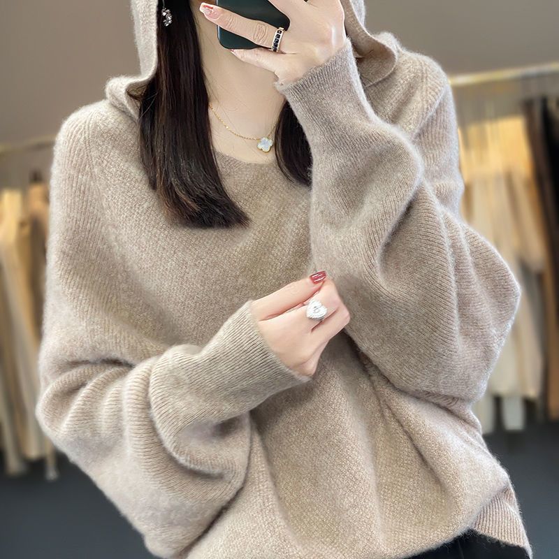 Women's Sweater Loose and Warm All-matching Thickened Bottoming V-neck