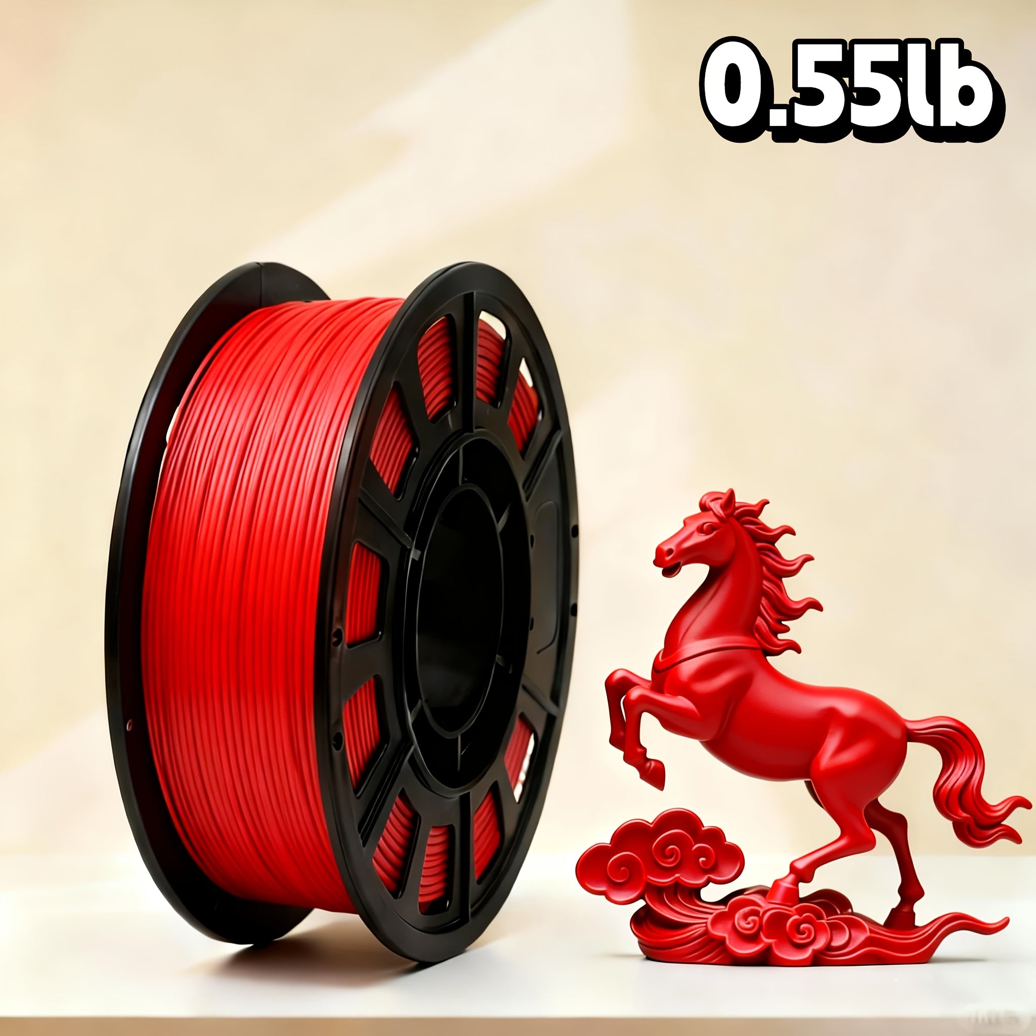 PLA 1.75mm 3D Printer Filament 250g Spool – Rapid Color Change, Low Shrinkage, ±0.02mm Precision