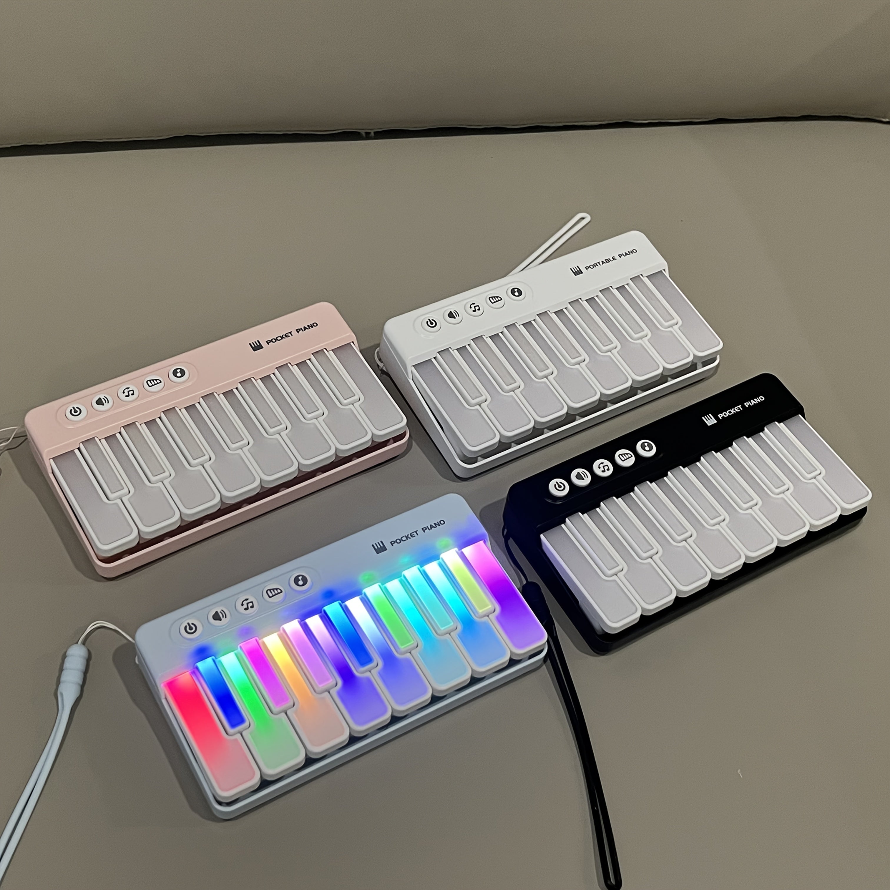 37-Key Portable Electronic Keyboard with Built-in Speaker