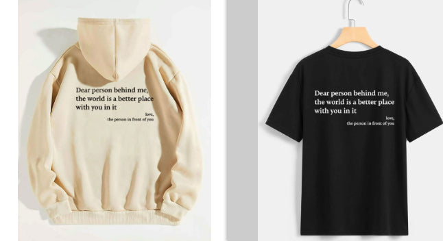Cozy Letter Print Fleece Kangaroo Pocket Hoodie