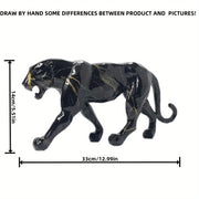 Resin leopard statue handcrafted sculpture for home decor